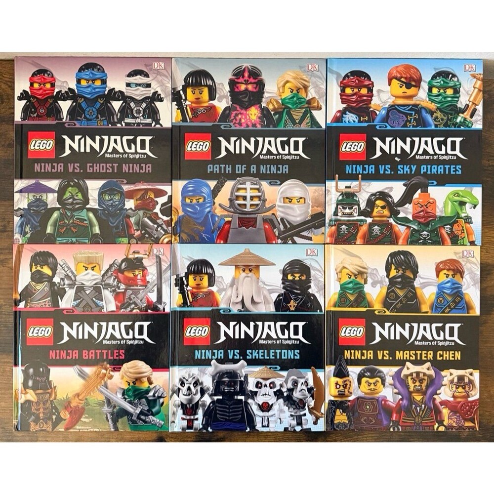 Lego Ninjagq Masters if Spinjitzu Books (6) 2018